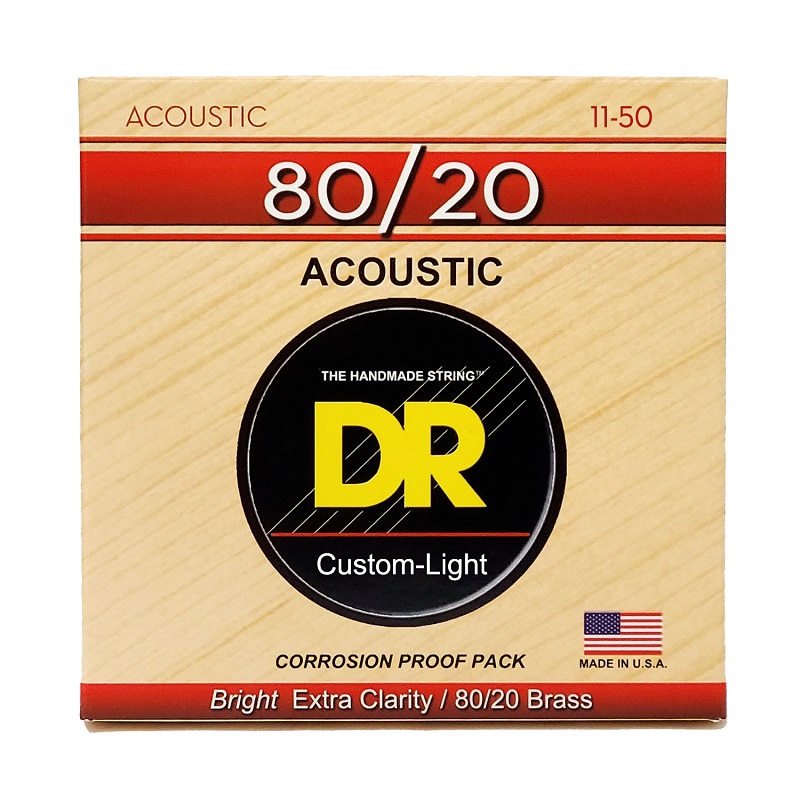 Набор струн DR Strings HI-BEAM Acoustic 80/20 Bronze - Custom Light (11-50)